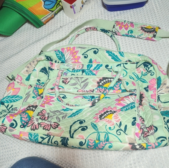 VERA BRADLEY EUC XL ICONIC WEEKENER CROSSBODY DUFFLE BAG - Picture 2 of 10